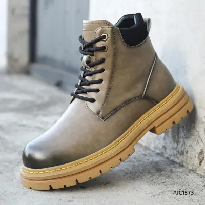 British Style Retro High Top Leather Martin Boots